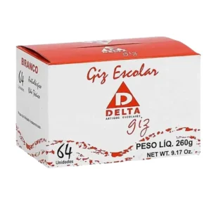 Giz Escolar Branco Delta – Caixa com 64 Unidades (cópia)