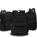 Mochila Feminina¹Masculina Reforçada Trabalho Escolar Preta – Caixa com 10 Unidades