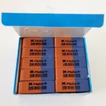 Borracha Bicolor Make+ Azul E Vermelha – Caixa com 40 Unidades