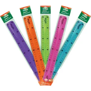 Régua Flexível 30CM – 5 Cores Sortidas – Pacote com 25 Unidades (cópia)