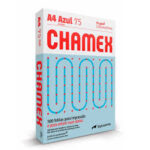 Papel Sulfite A4 Chamex Azul 75g 210 x 297mm – Caixa com 10 Resmas – 5000 Folhas